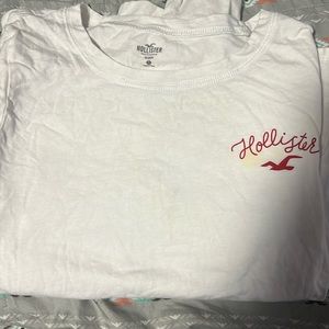 hollister long sleeve white plain